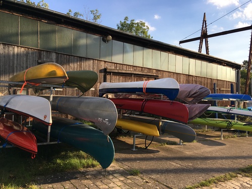 Kanuliegepl&auml;tze auf der Werft Allerm&ouml;he