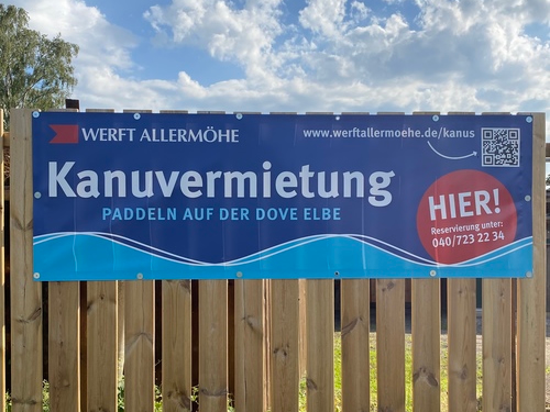 Kanuvermietung auf der Werft Allerm&ouml;he