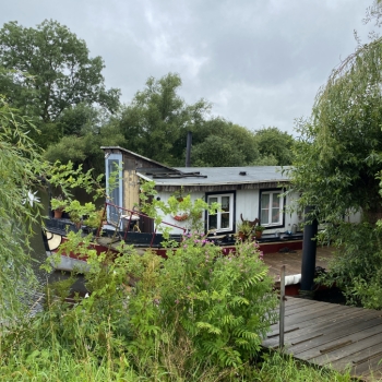 Hausboot auf der Werft Allermöhe